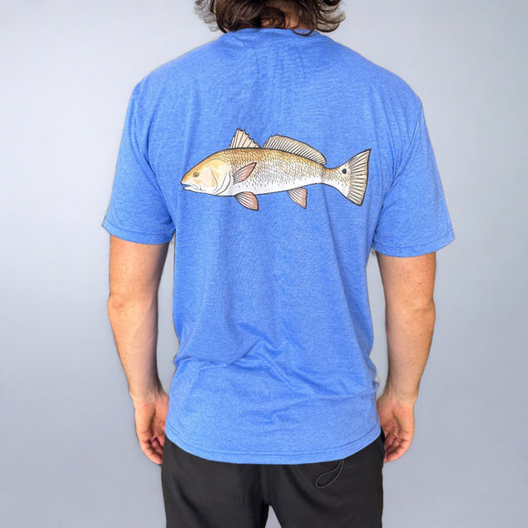 Epic Red Drum T-Shirt - Heather Royal