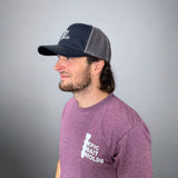 Epic Bait Molds Logo Trucker Hat - Navy/Charcoal