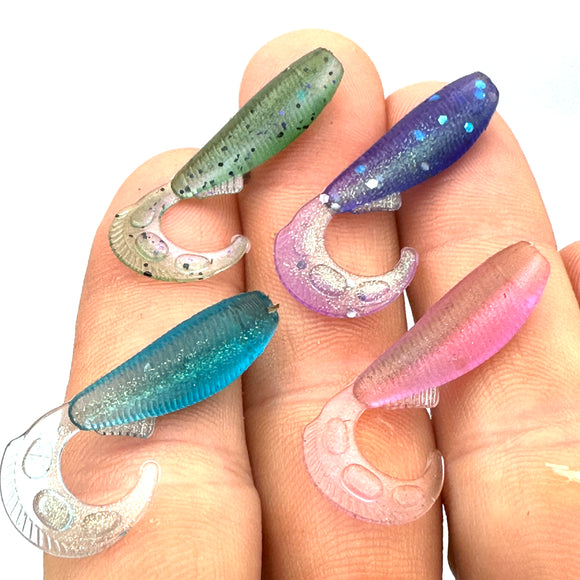 1.7 Inch Epic WhipWad Hand Injection Mold soft plastic bait mold by Epic Bait Molds