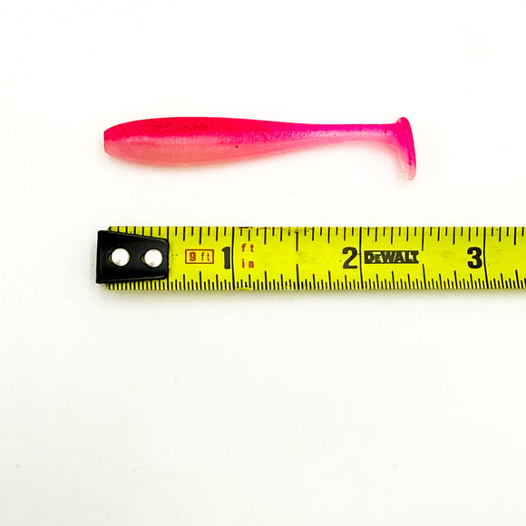 2.5 Inch Slick Swim Paddle Tail Swimbait Hand Injection Mold