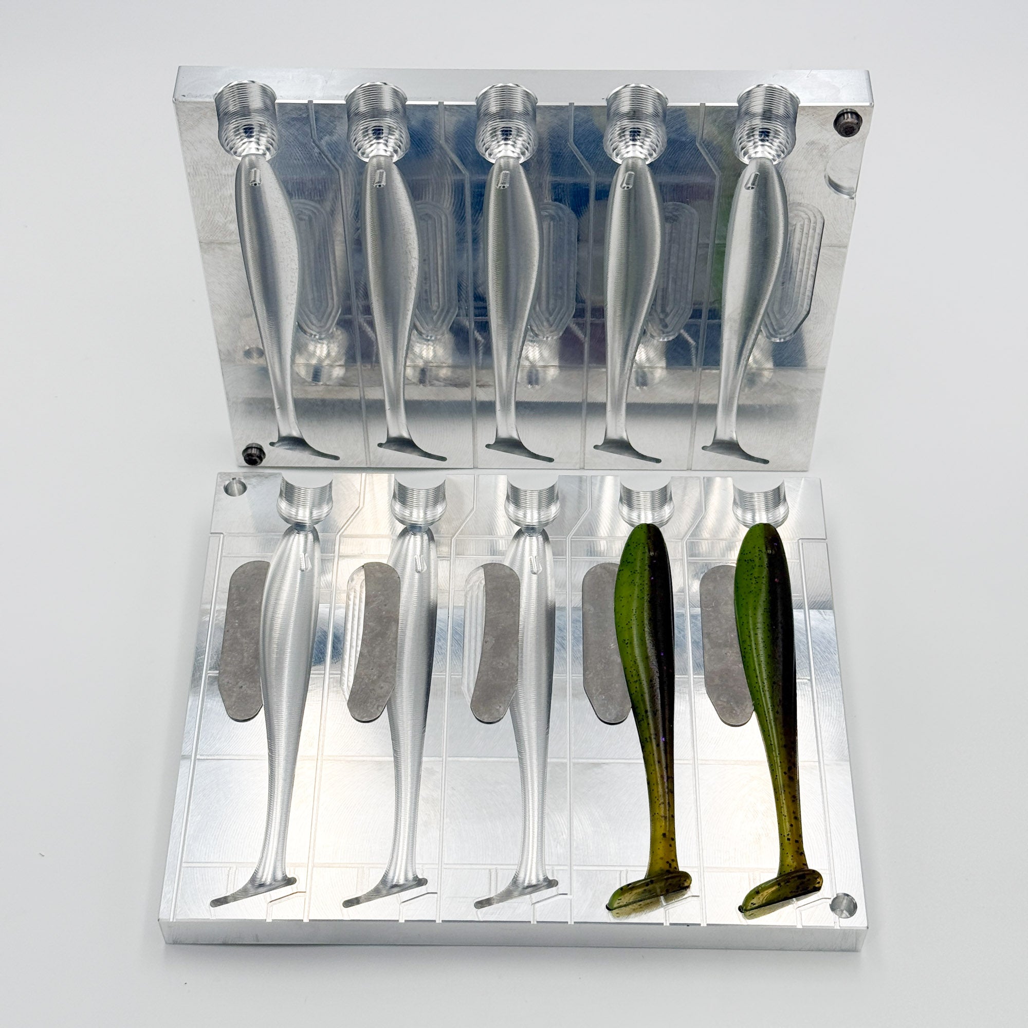 Baitnest Molds Soft Plastic Injection Mold For Fishing Lures - Makes 2.5", 3.5", 4.5" Swimbaits (Shad Shape) Plastic Bait Molds For Sale Baitnest Molds Soft Plastic Injection Mold For Fishing Lures - Makes 2.5", 3.5", 4.5" Swimbaits (Shad Shape) Plastic Bait Molds For Sale