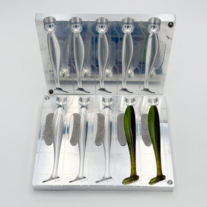 5 Inch Slick Swim Hand Injection Mold Epic Bait Molds 5 Inch Slick Swim Hand Injection Mold Epic Bait Molds