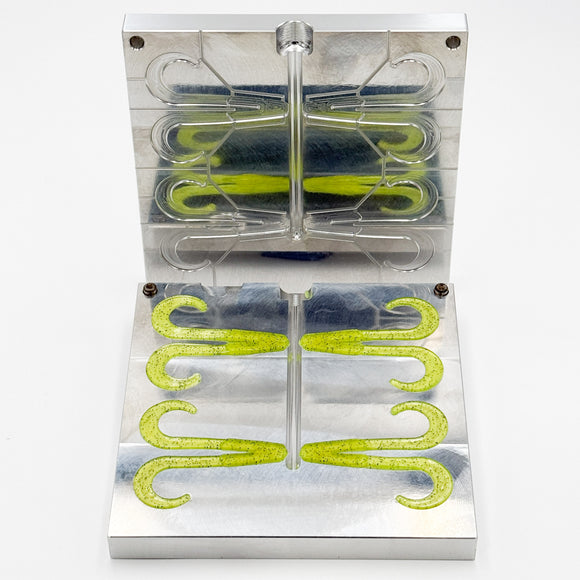 Tail Mold - 6 Inch Fat Hawg soft plastic bait mold by Epic Bait Molds