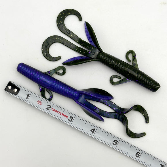 6 Inch Fat Hawg Hand Injection Mold soft plastic bait mold by Epic Bait Molds