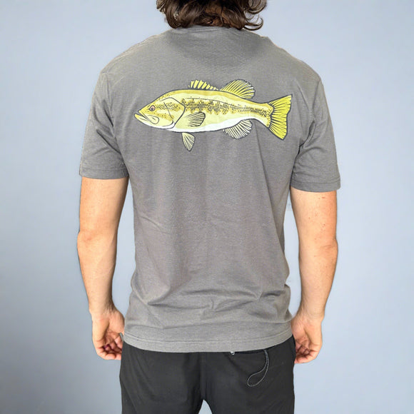 Epic Large Mouth Bass T-Shirt - Charcoal – Epic Bait Molds