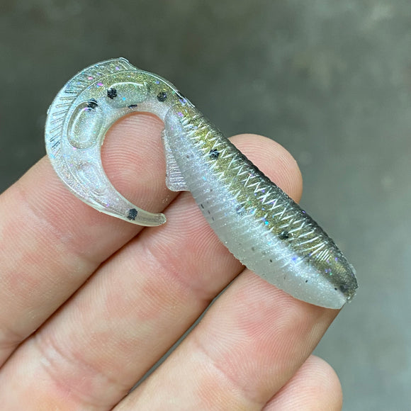 3.1 Inch Epic WhipWad Hand Injection Mold soft plastic bait mold by Epic Bait Molds