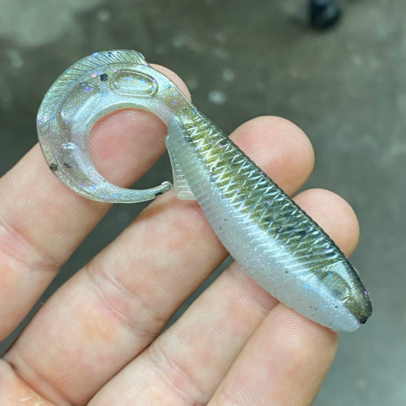 4.1 Inch Epic WhipWad Hand Injection Mold soft plastic bait mold by Epic Bait Molds