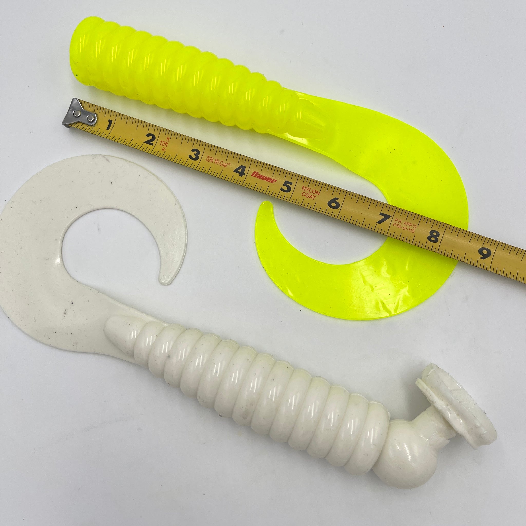 T121 Grub Fishing Mold G Tail Lure Bait Creature Soft Plastic 50-100 mm