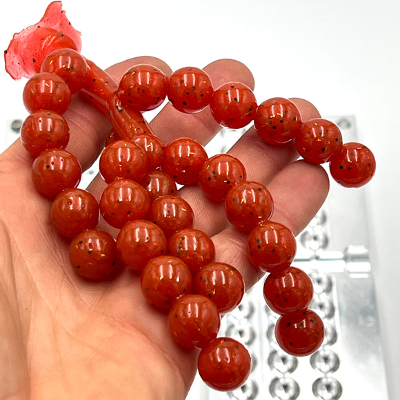 .55 Inch (14mm) Diameter Egg Mold soft plastic bait mold by Epic Bait Molds