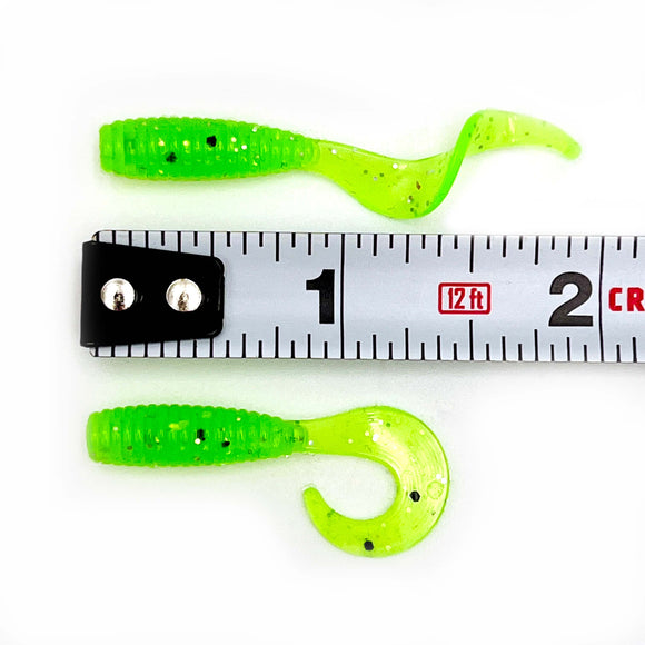 2 Inch Curly Tail Grub Mold - 16 Cavity soft plastic bait mold by Epic Bait Molds