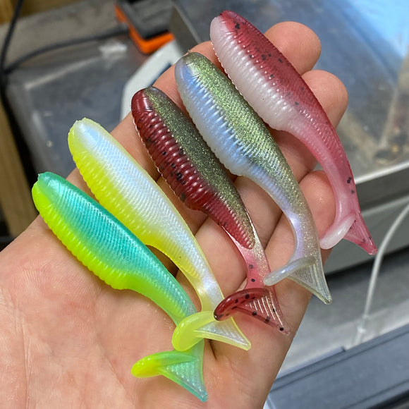 3.2 Inch Epic Slouch Hand Injection Mold soft plastic bait mold by Epic Bait Molds