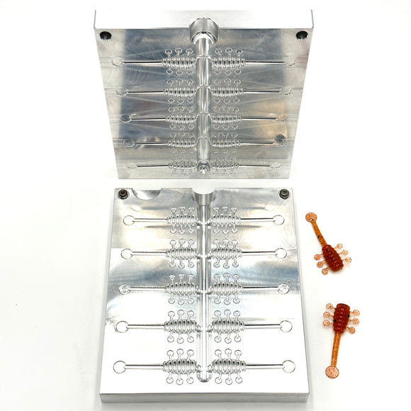 2 Inch Disk Shaker Hand Injection Mold soft plastic bait mold by Epic Bait Molds