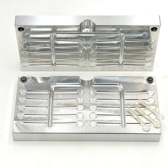 Tail Mold - 2 Inch Disk Shaker soft plastic bait mold by Epic Bait Molds