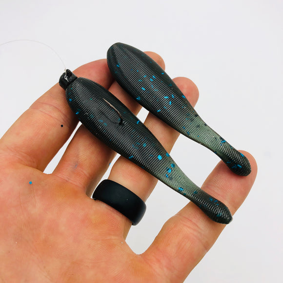 3.25 Inch Ned Leech Hand Injection Mold soft plastic bait mold by Epic Bait Molds