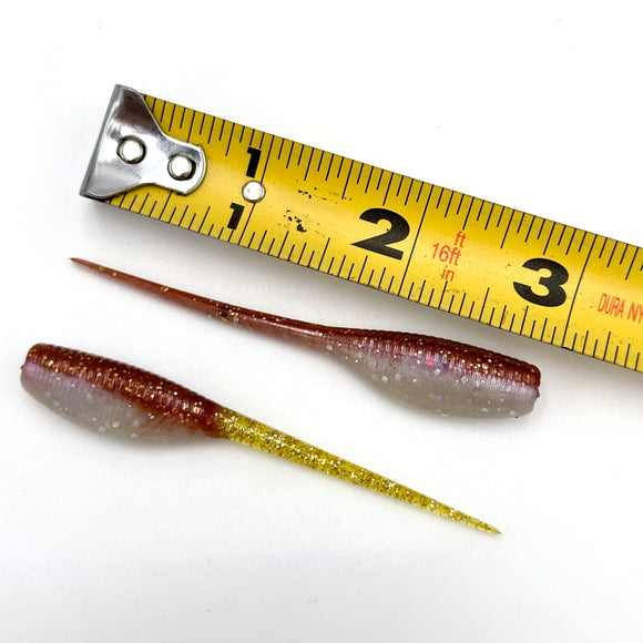 3 Inch Crappie Slayer Hand Injection Mold soft plastic bait mold by Epic Bait Molds