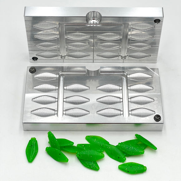 3 Inch Egg Worm Mold - 12 Cavity – Epic Bait Molds