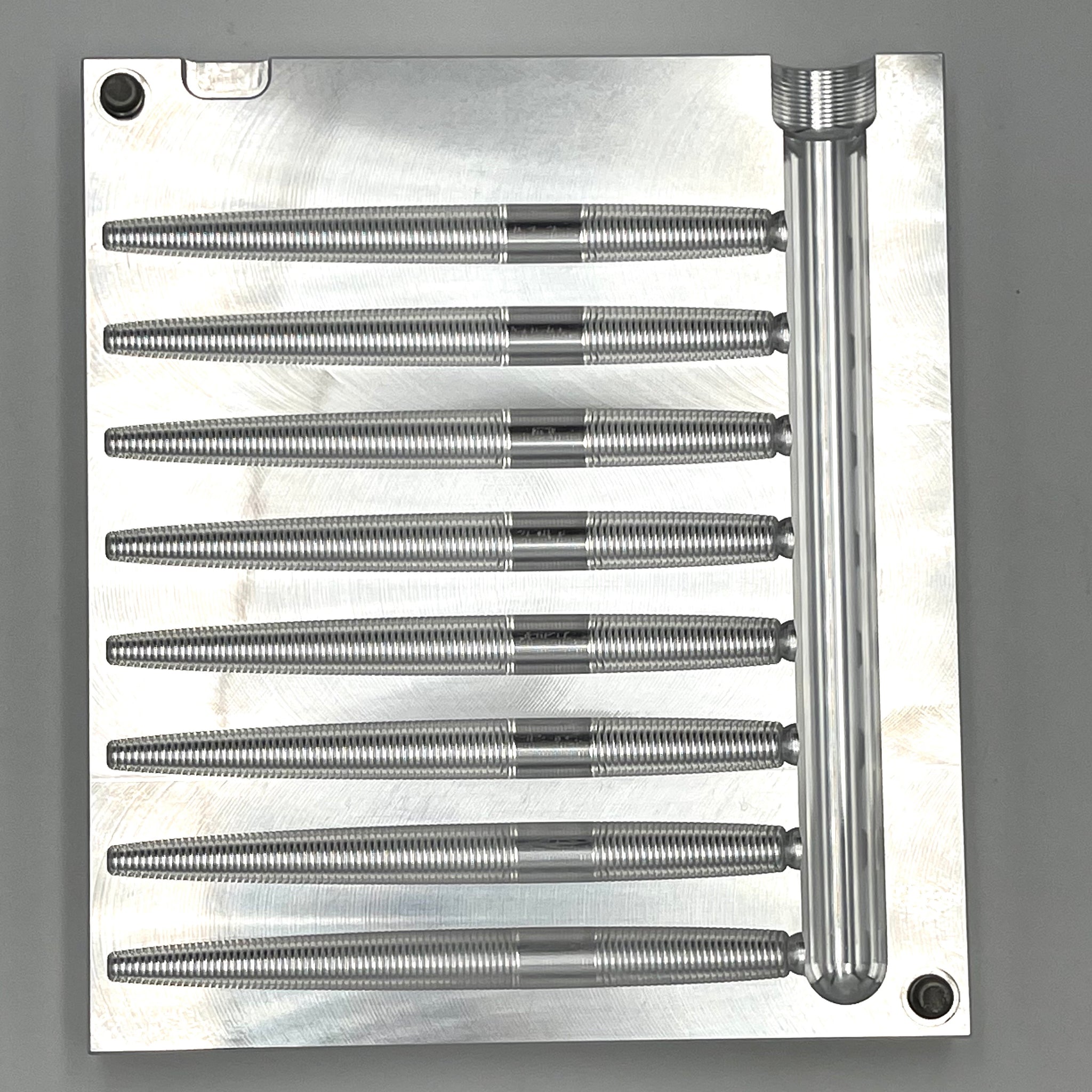 Aluminum Injection Soft Plastic Lure Multi-Cavity Mold for Bass Fishing  Senko Wacky Worm 5 (4 Cavities)