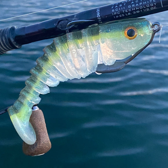 5.1 Inch Epic Aggro Open Pour Mold soft plastic bait mold by Epic Bait Molds