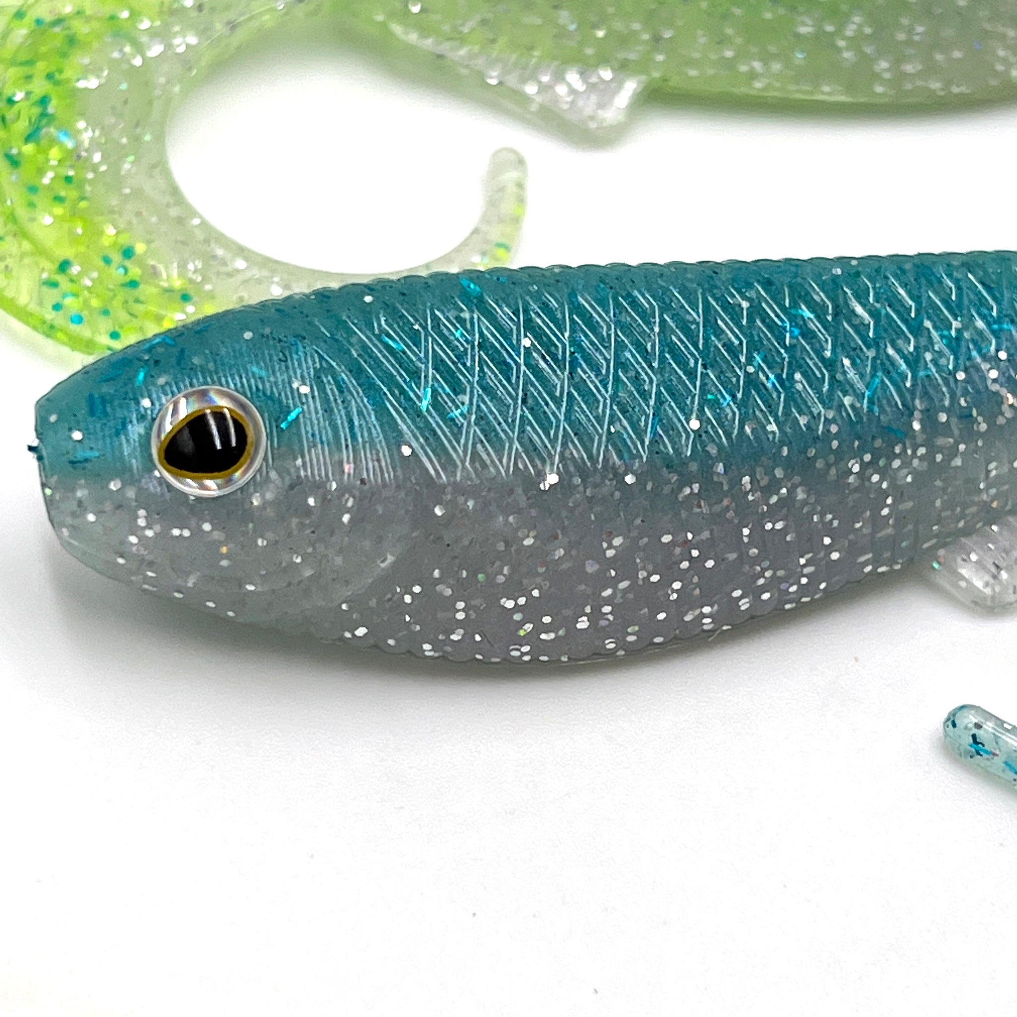 Smedioks Premium Soft Plastiс Mold Lure Making Injection Molds Fishing Lures StreakZ Curly TailZ 5