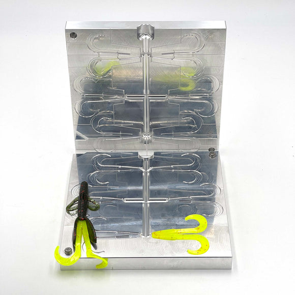 Tail Mold - 5 Inch Hawg soft plastic bait mold by Epic Bait Molds