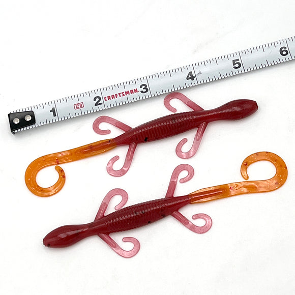 6.2 Inch Lizard Hand Injection Mold soft plastic bait mold by Epic Bait Molds