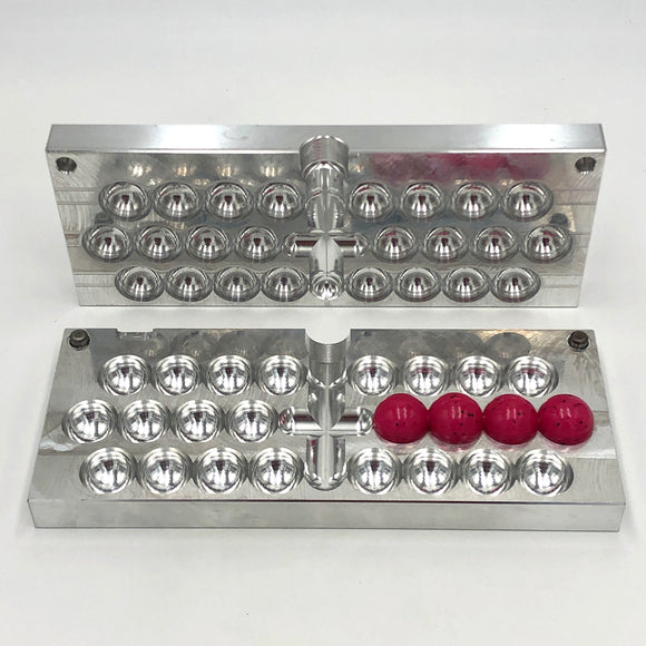 .75 Inch (19mm) Diameter Egg Mold soft plastic bait mold by Epic Bait Molds